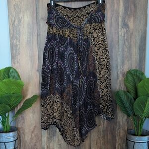 Bangkok Pants Bohemian Paisley Maxi Skirt XXXL              C715